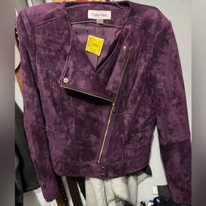 Michael Kors Suede Purple Jacket